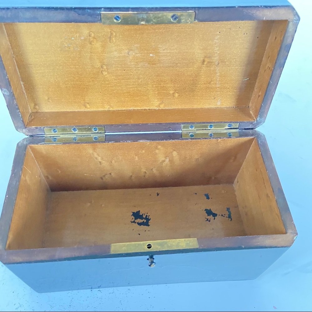 Napoleon III boule marquetry small hinged box - Picture 9 of 15